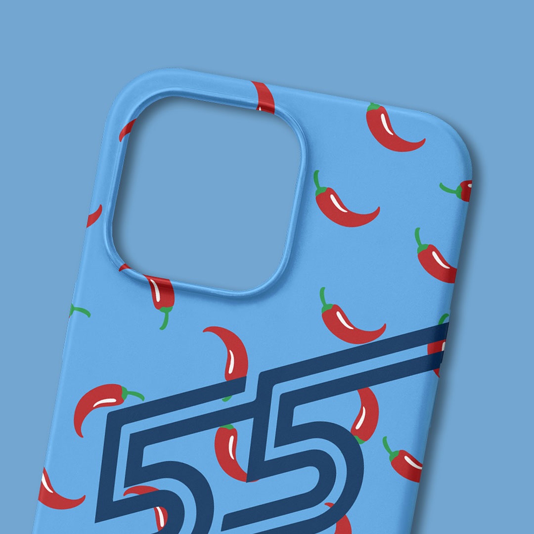 Carlos Sainz F1 Chili Pepper iPhone Case