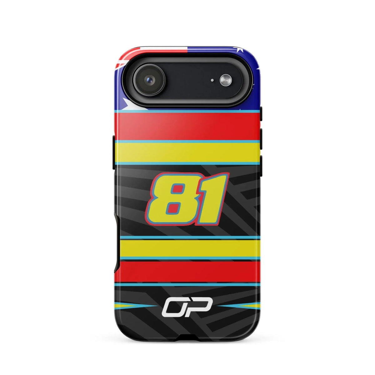 Oscar Piastri 2025 Helmet Design Inspired iPhone Case