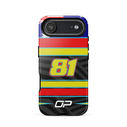 Oscar Piastri 2025 Helmet Design Inspired iPhone Case